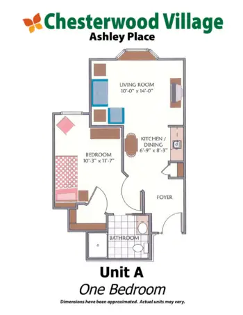 Floorplan of Doverwood Village, Assisted Living, Fairfield Township, OH 1