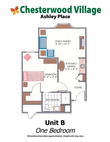 Floorplan of Doverwood Village, Assisted Living, Fairfield Township, OH 2