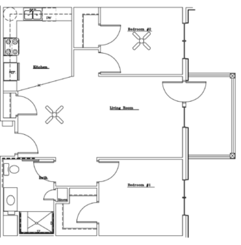 Floorplan of Garden Terrace, Assisted Living, Milwaukee, WI 2