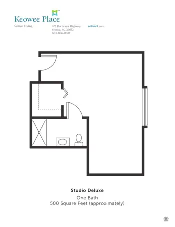 Floorplan of Keowee Place, Assisted Living, Seneca, SC 2