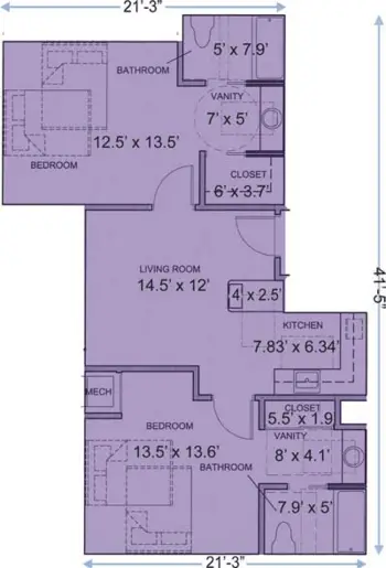 Floorplan of Lifepointe Village of Southaven, Assisted Living, Memory Care, Southaven, MS 2