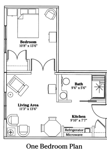 Floorplan of Lutheran Village, Assisted Living, Ashland, OH 2