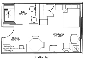 Floorplan of Lutheran Village, Assisted Living, Ashland, OH 3