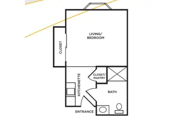 Floorplan of Morningside of Shiloh, Assisted Living, Shiloh, IL 1