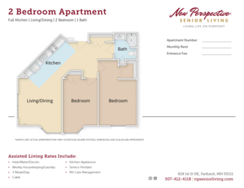Floorplan of New Perspective Faribault, Assisted Living, Memory Care, Faribault, MN 2