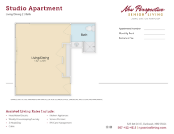 Floorplan of New Perspective Faribault, Assisted Living, Memory Care, Faribault, MN 3