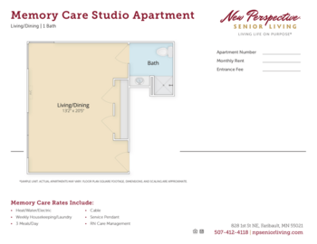 Floorplan of New Perspective Faribault, Assisted Living, Memory Care, Faribault, MN 4