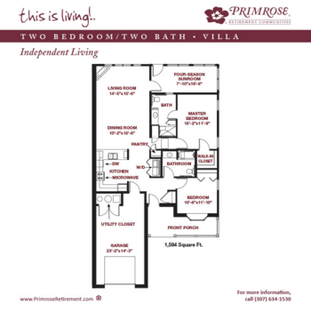 Floorplan of Primrose Retirement Community of Cheyenne, Assisted Living, Cheyenne, WY 1