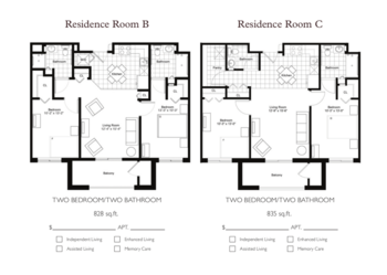 Floorplan of StoryPoint Rockford, Assisted Living, Rockford, MI 2