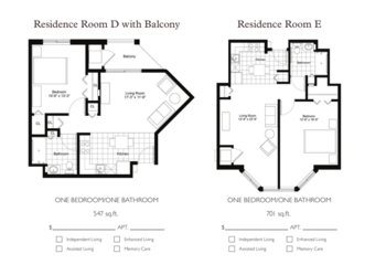 Floorplan of StoryPoint Rockford, Assisted Living, Rockford, MI 4