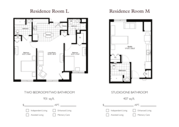 Floorplan of StoryPoint Rockford, Assisted Living, Rockford, MI 8