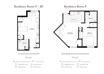 Floorplan of StoryPoint Rockford, Assisted Living, Rockford, MI 10