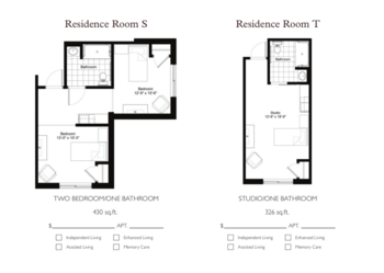 Floorplan of StoryPoint Rockford, Assisted Living, Rockford, MI 12