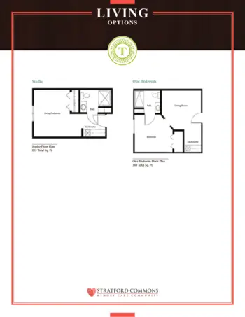 Floorplan of Stratford Commons, Assisted Living, Memory Care, Overland Park, KS 1