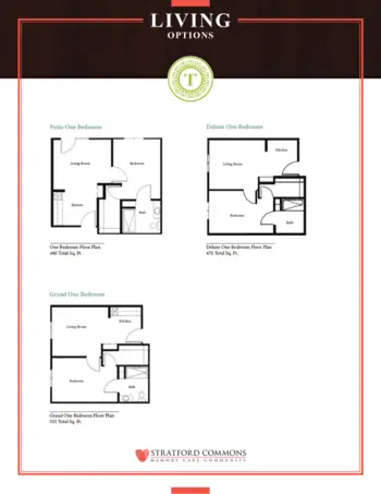 Floorplan of Stratford Commons, Assisted Living, Memory Care, Overland Park, KS 2