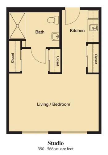 Floorplan of The Fountains of Hilltop, Assisted Living, Grand Junction, CO 5