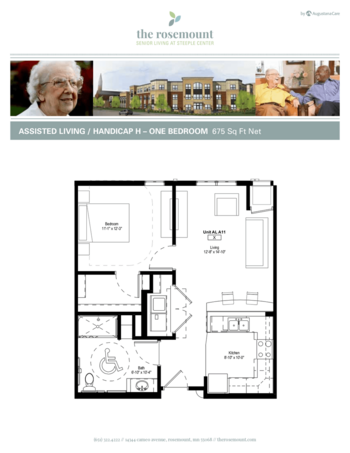 Floorplan of The Rosemount, Assisted Living, Memory Care, Rosemount, MN 1