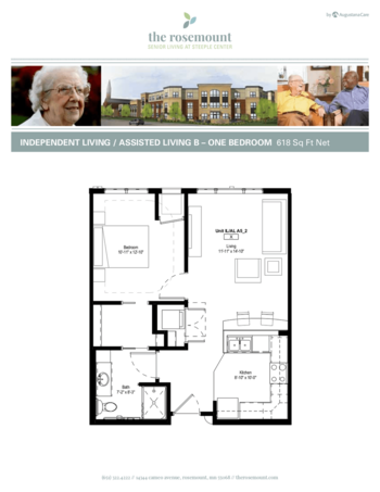 Floorplan of The Rosemount, Assisted Living, Memory Care, Rosemount, MN 2
