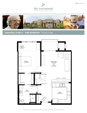 Floorplan of The Rosemount, Assisted Living, Memory Care, Rosemount, MN 9