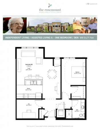 Floorplan of The Rosemount, Assisted Living, Memory Care, Rosemount, MN 11