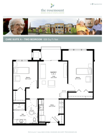 Floorplan of The Rosemount, Assisted Living, Memory Care, Rosemount, MN 14