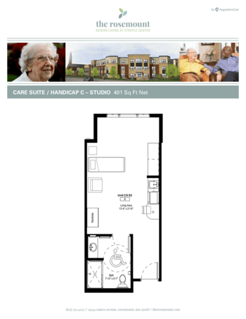 Floorplan of The Rosemount, Assisted Living, Memory Care, Rosemount, MN 16