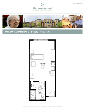 Floorplan of The Rosemount, Assisted Living, Memory Care, Rosemount, MN 17