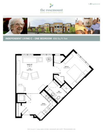 Floorplan of The Rosemount, Assisted Living, Memory Care, Rosemount, MN 18