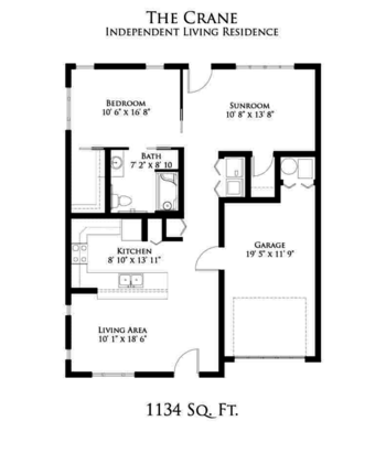 Floorplan of Traditions at Solana, Assisted Living, Indianapolis, IN 1