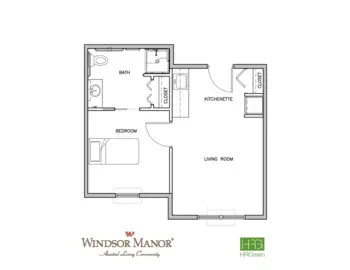 Floorplan of Windsor Manor Vinton, Assisted Living, Memory Care, Vinton, IA 1