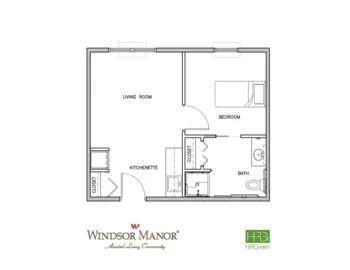 Floorplan of Windsor Manor Vinton, Assisted Living, Memory Care, Vinton, IA 2
