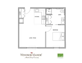 Floorplan of Windsor Manor Vinton, Assisted Living, Memory Care, Vinton, IA 3
