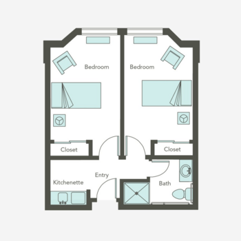 Floorplan of Aegis Living at Shadowridge, Assisted Living, Oceanside, CA 3