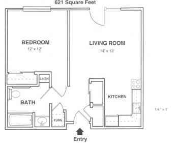 Floorplan of Ashton Place, Assisted Living, Clifton Springs, NY 2