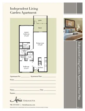 Floorplan of Atria Sarasota, Assisted Living, Sarasota, FL 5
