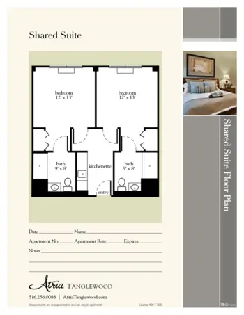 Floorplan of Atria Tanglewood, Assisted Living, Lynbrook, NY 4