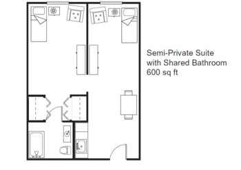Floorplan of Bayside Terrace Assisted Living, Assisted Living, Memory Care, Coos Bay, OR 9