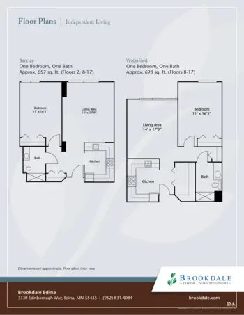 Floorplan of Brookdale Edina, Assisted Living, Memory Care, Edina, MN 3