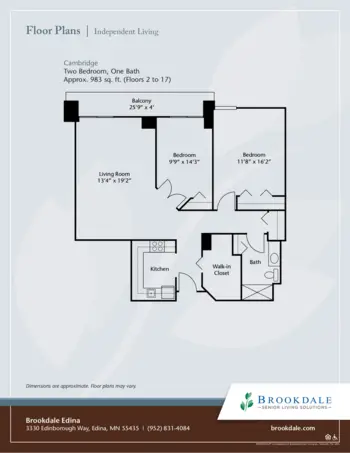 Floorplan of Brookdale Edina, Assisted Living, Memory Care, Edina, MN 7