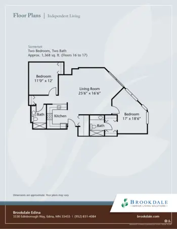 Floorplan of Brookdale Edina, Assisted Living, Memory Care, Edina, MN 8