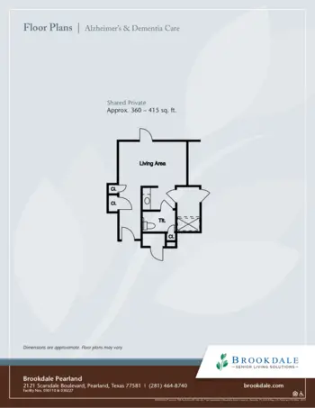 Floorplan of Brookdale Pearland, Assisted Living, Pearland, TX 5