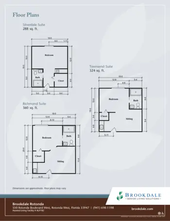 Floorplan of Brookdale Rotonda, Assisted Living, Rotonda West, FL 1