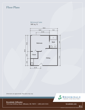 Floorplan of Brookdale Stillwater, Assisted Living, Stillwater, OK 2