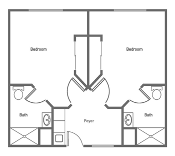 Floorplan of Chaucer Estates, Assisted Living, Wichita, KS 6
