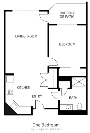 Floorplan of Courtyard Fountains, Assisted Living, Gresham, OR 4