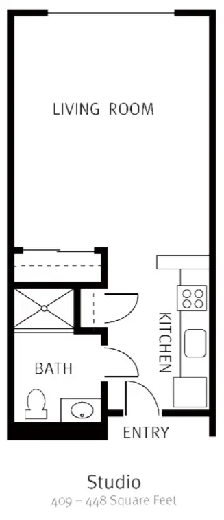 Floorplan of Courtyard Fountains, Assisted Living, Gresham, OR 6