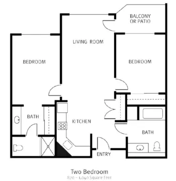 Floorplan of Courtyard Fountains, Assisted Living, Gresham, OR 9