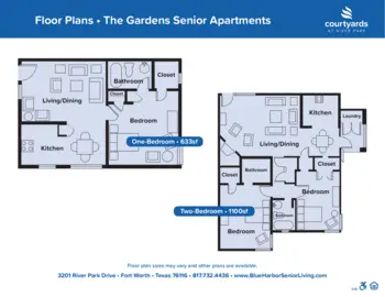 Floorplan of Courtyards at River Park, Assisted Living, Fort Worth, TX 4