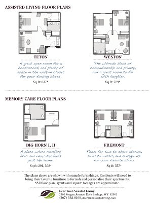 Floorplan of Deer Trail Assisted Living, Assisted Living, Rock Springs, WY 2