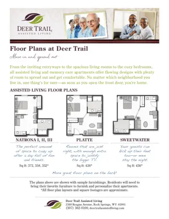 Floorplan of Deer Trail Assisted Living, Assisted Living, Rock Springs, WY 3